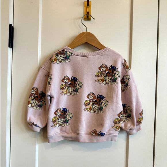 Zara x Nickelodeon Paw Patrol Pink Sweatshirt - 2-3 Yrs - Picture 4 of 4
